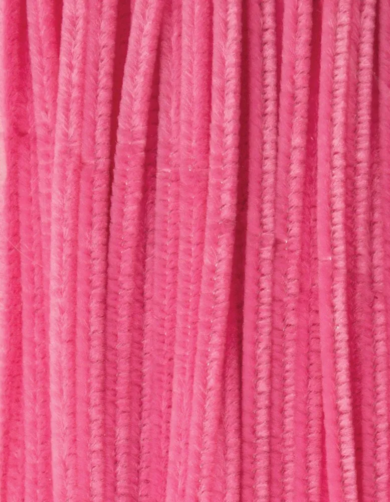 Pink Jumbo Chenille Stems