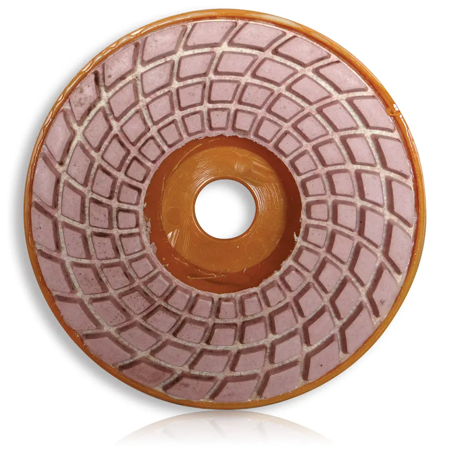 Polishing Pads with Plastic backer 100mm x 16mm 400# Dry & Wet