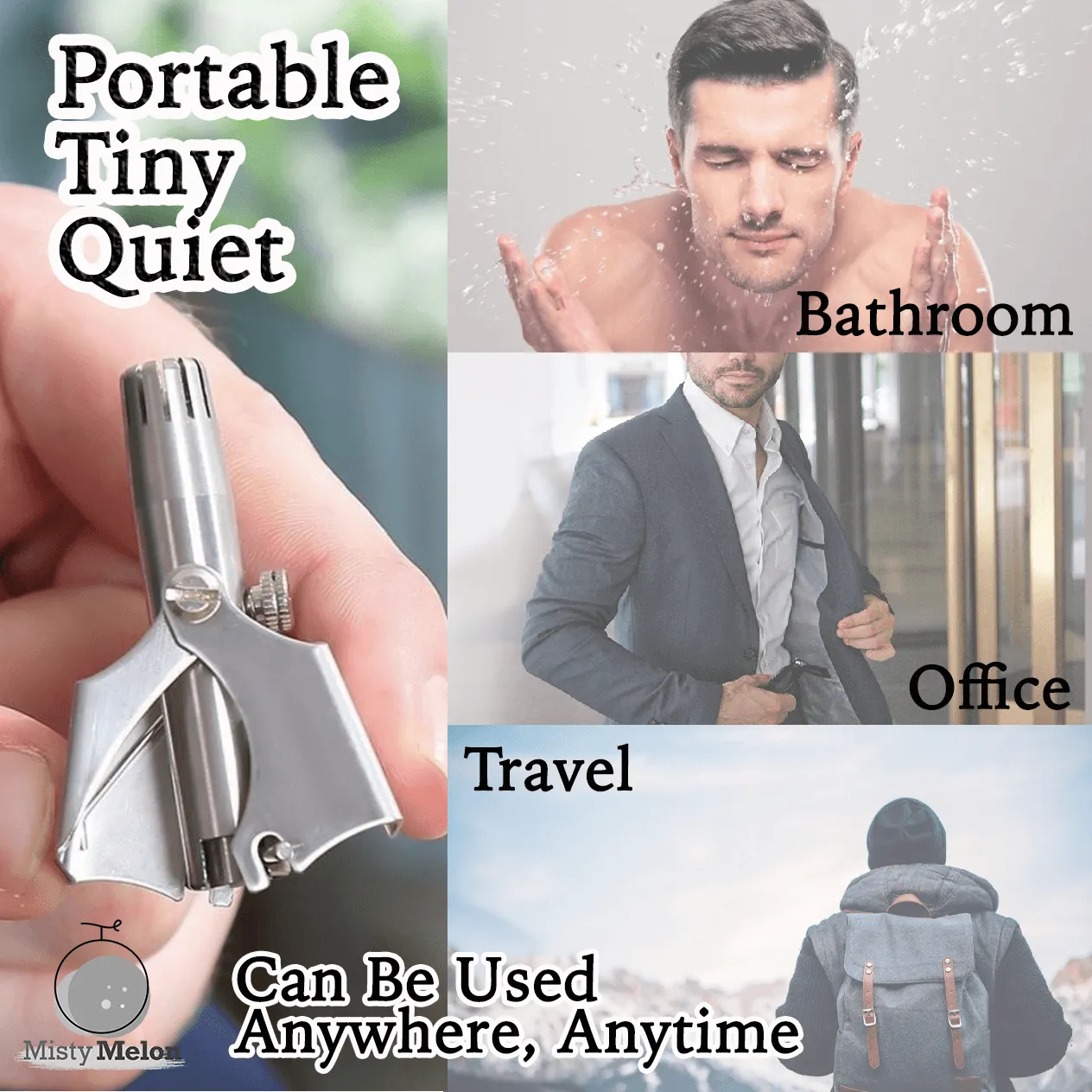 Portable Manual Nose & Ear Hair Trimmer