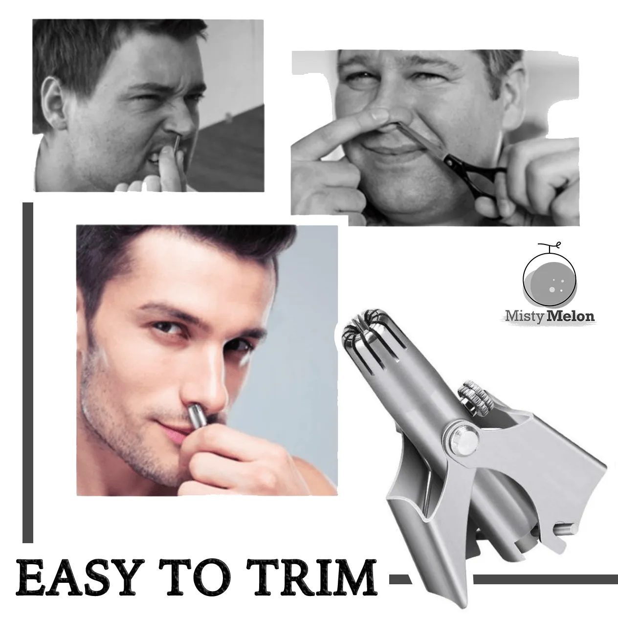 Portable Manual Nose & Ear Hair Trimmer