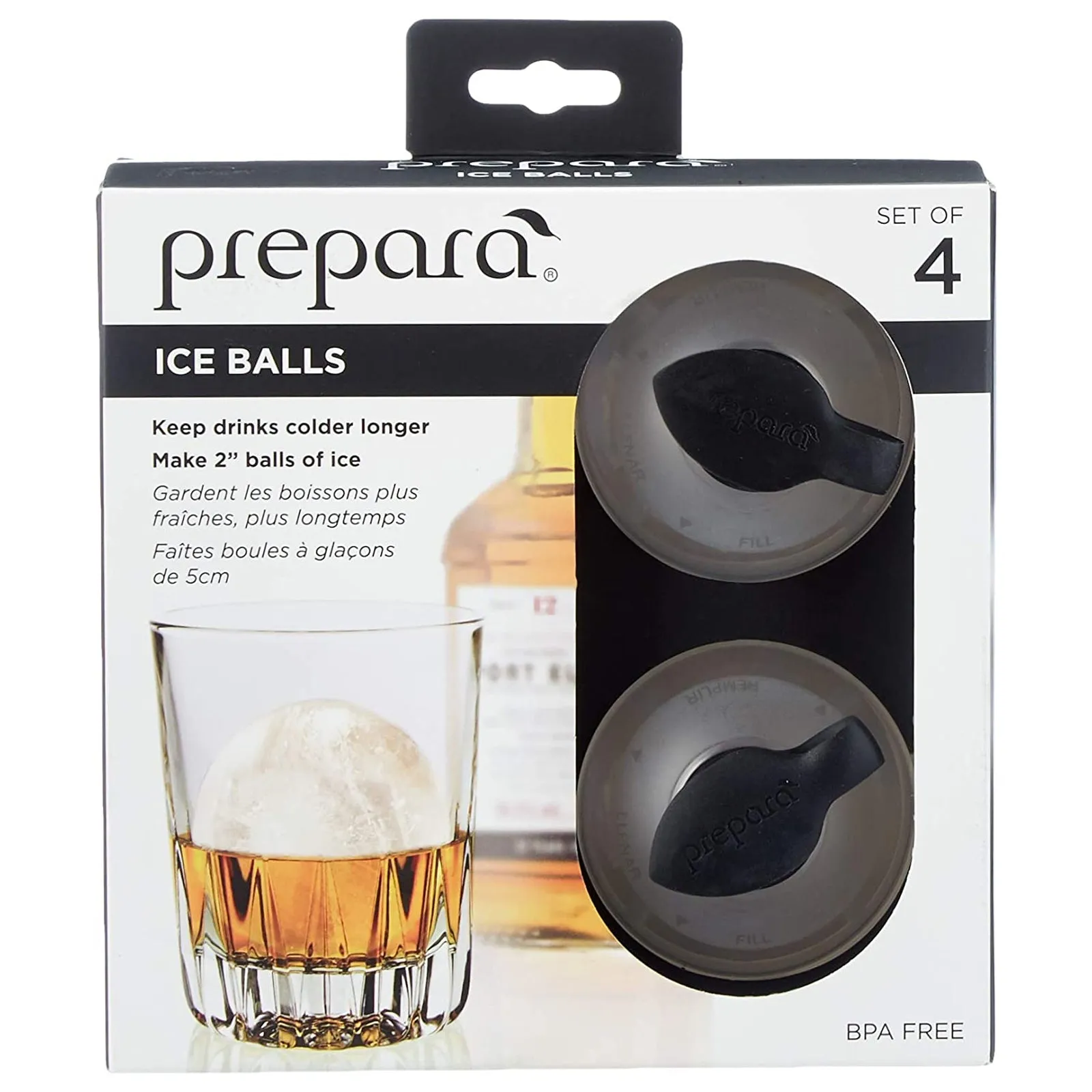 Prepara Ice Ball Molds 4 Pack