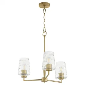 Quorum International GOODWIN 6204-3-80 Chandelier Contemporary - Aged Brass