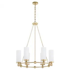 Quorum International GOODWIN 667-6-80 Chandelier - Aged Brass