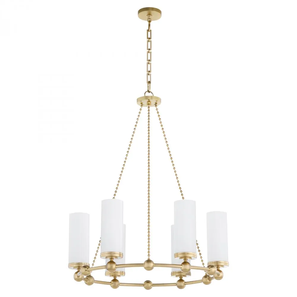 Quorum International GOODWIN 667-6-80 Chandelier - Aged Brass