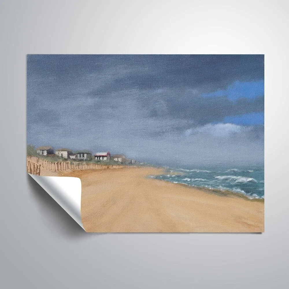 "Beach houses & surf" Removable Wall Art Mural