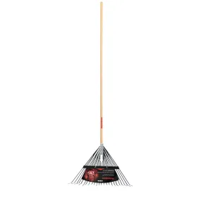 Razor-Back 24-Tine Steel Rake with Wood Handle