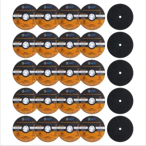 S SATC 25 PCS Cutting Disc 3 Inch Grinder Wheel 3" x 1/16" x 1/4" Cut-off Wheels