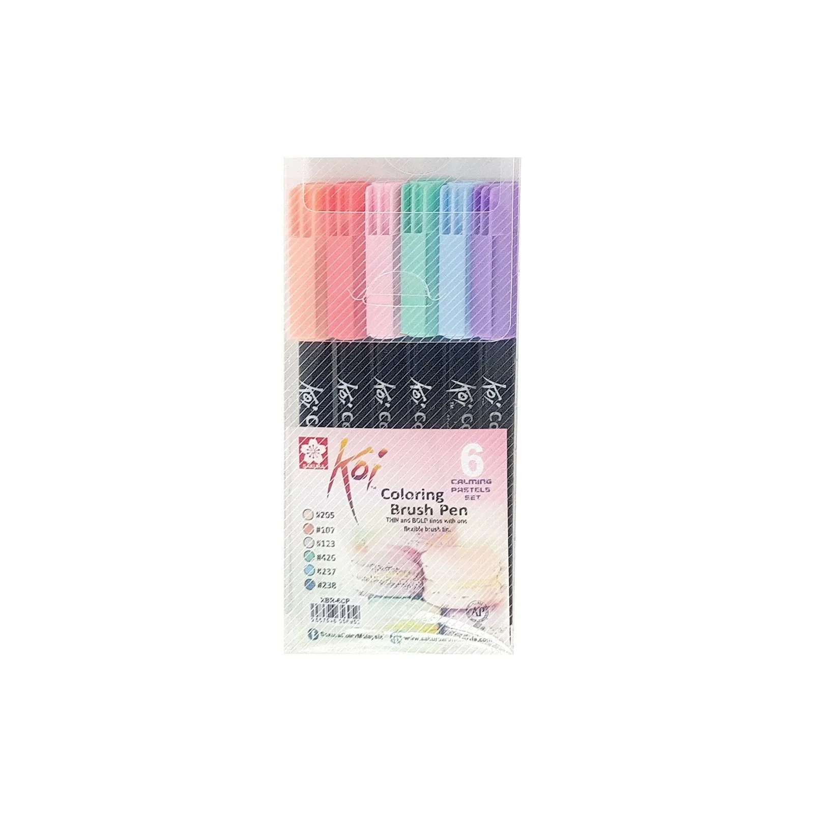 Sakura Koi Colouring Brush Pen - Calming Pastel Set