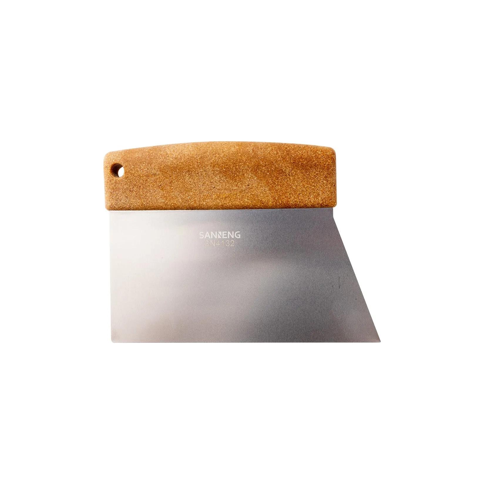 SANNENG Dough Cutter/Bench Scraper with Plant Fibre Handle