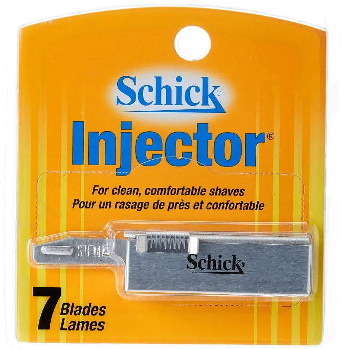 Schick Injector Plus Razor Blades, Chrome 7 Pack