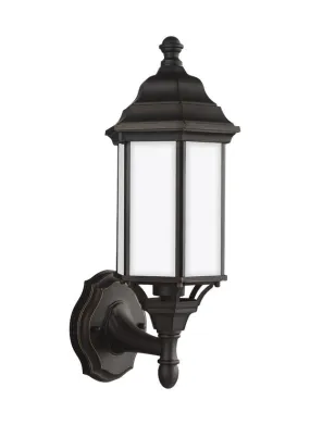 Sevier Collection - Small One Light Uplight Outdoor Wall Lantern | Finish: Antique Bronze - 8538751-71