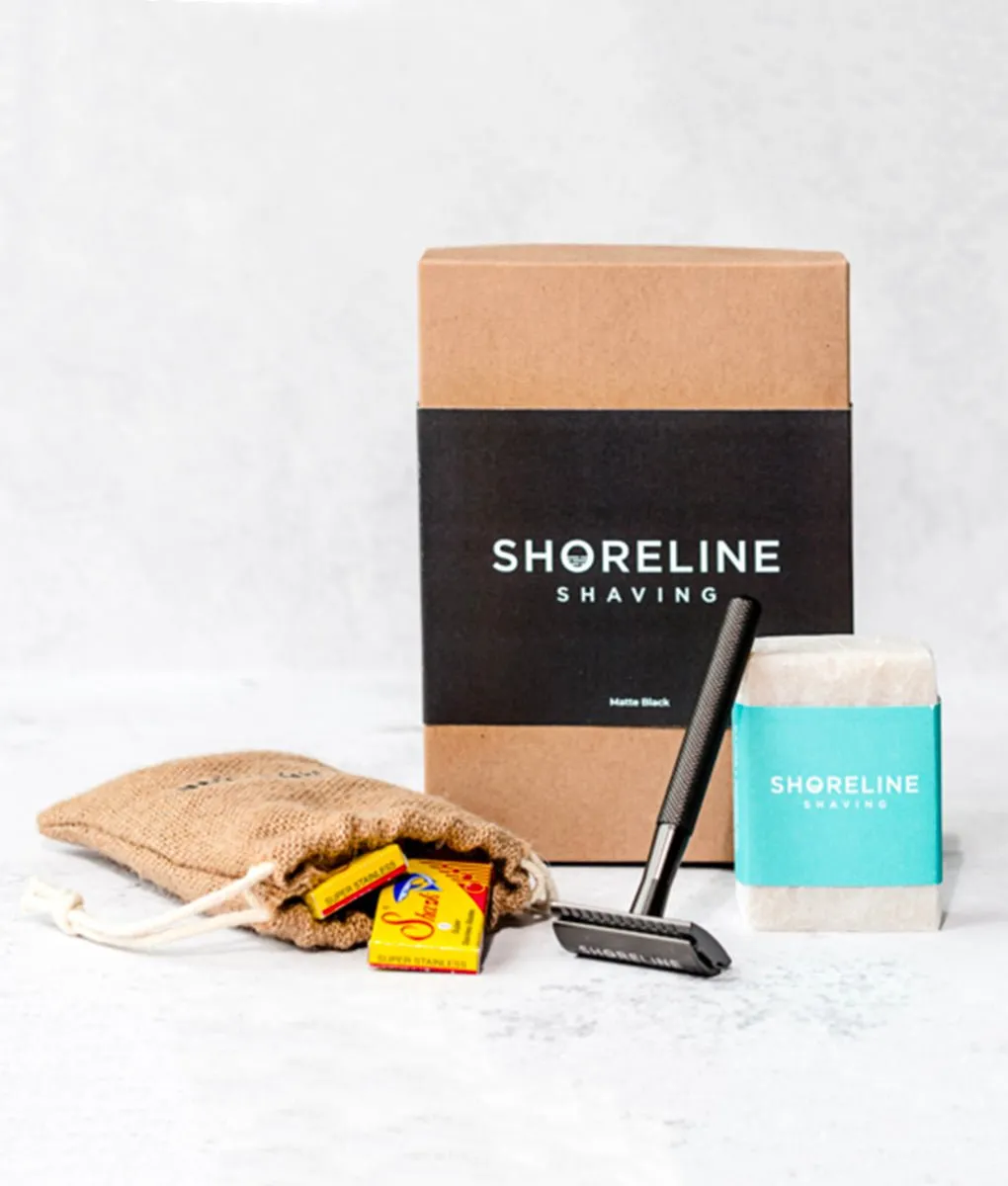 Shoreline Shaving Metal Safety Razor Kit