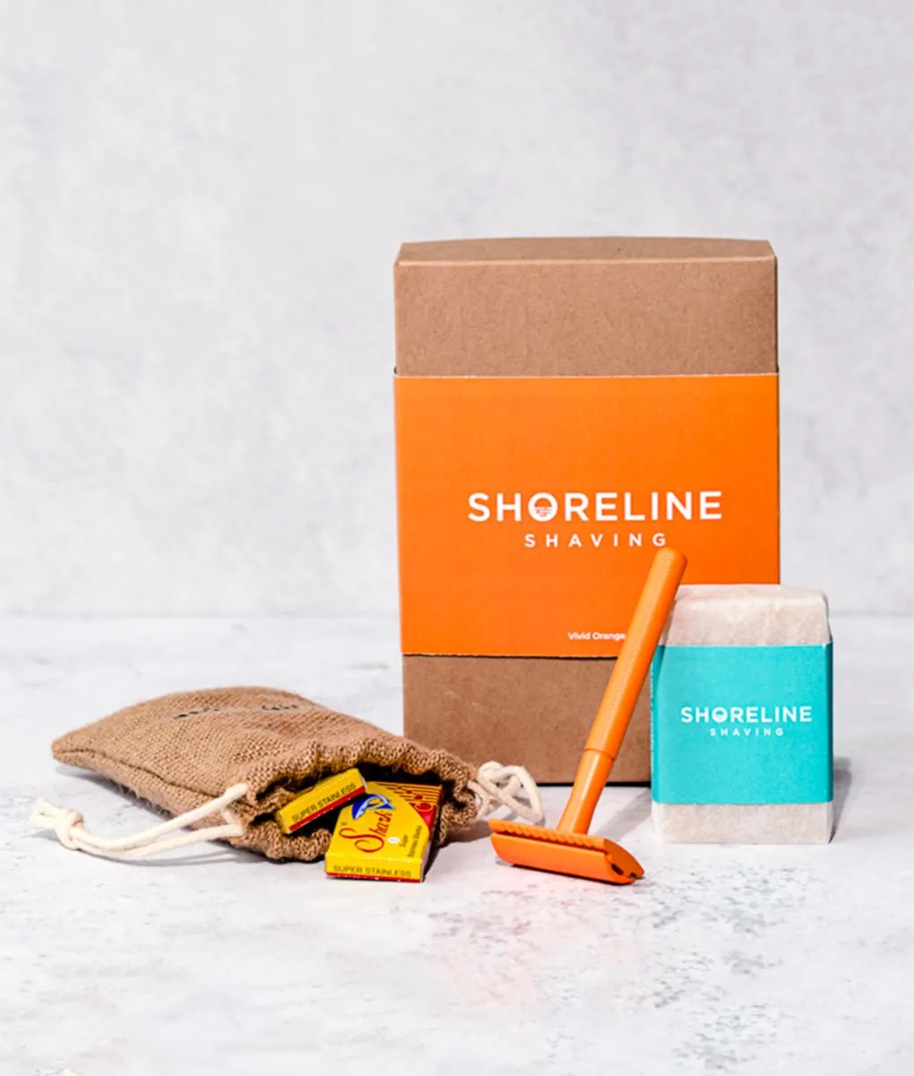 Shoreline Shaving Metal Safety Razor Kit