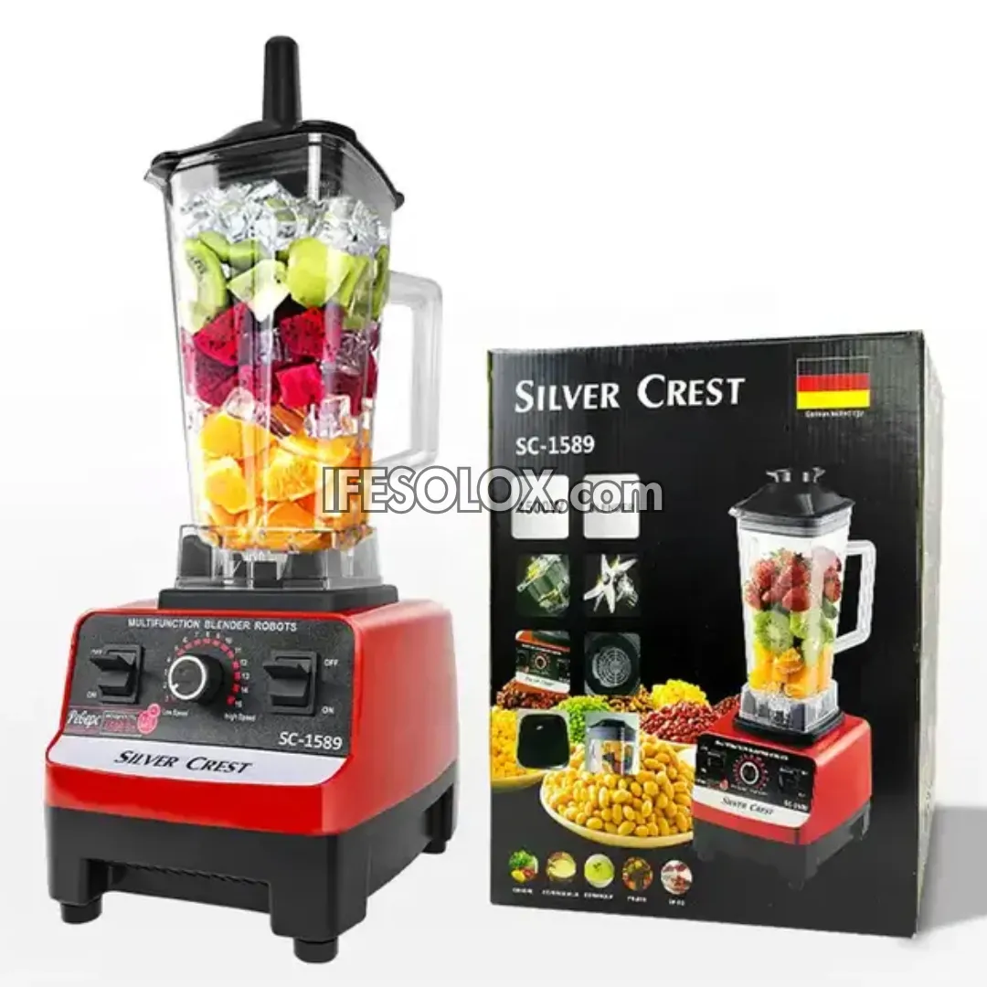 Silver Crest SC-1589 2Liters 4,500Watts High-speed 2-in-1 Power Blender - Brand New