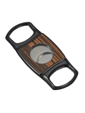 Silvis Wood Plate Dual Blade Cigar Cutter