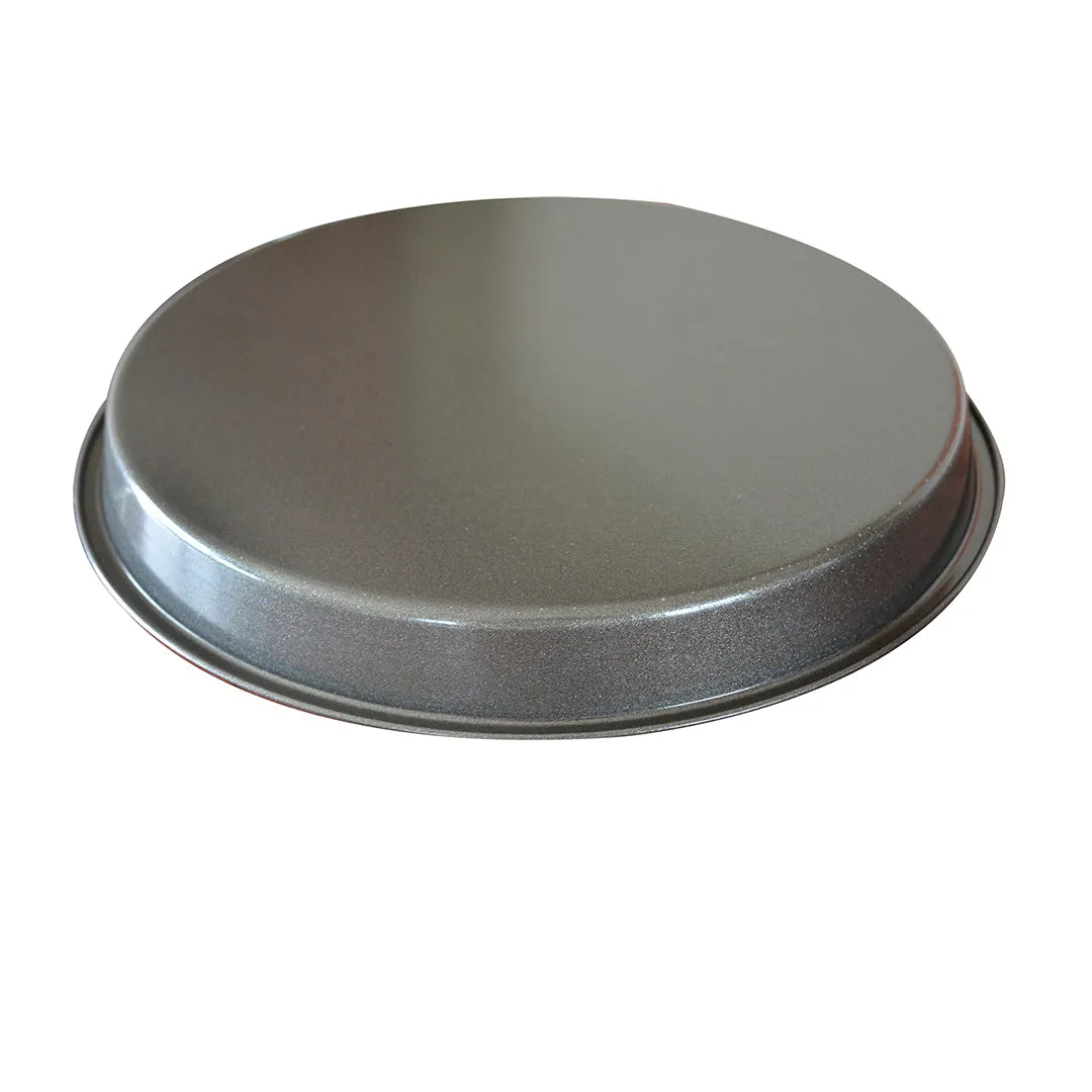 SOGA 8-inch Round Black Steel Non-stick Pizza Tray Oven Baking Plate Pan