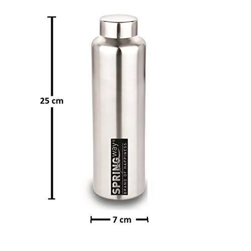 SPRINGWAY - Brand of Happiness® | Eco Neer-9 Stainless Steel Water Bottle 900ml Set of 4 (Steel)