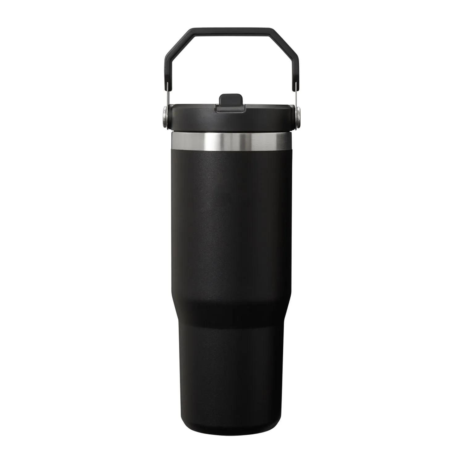 Stanley IceFlow Flip Straw 30oz Custom Tumblers, Black