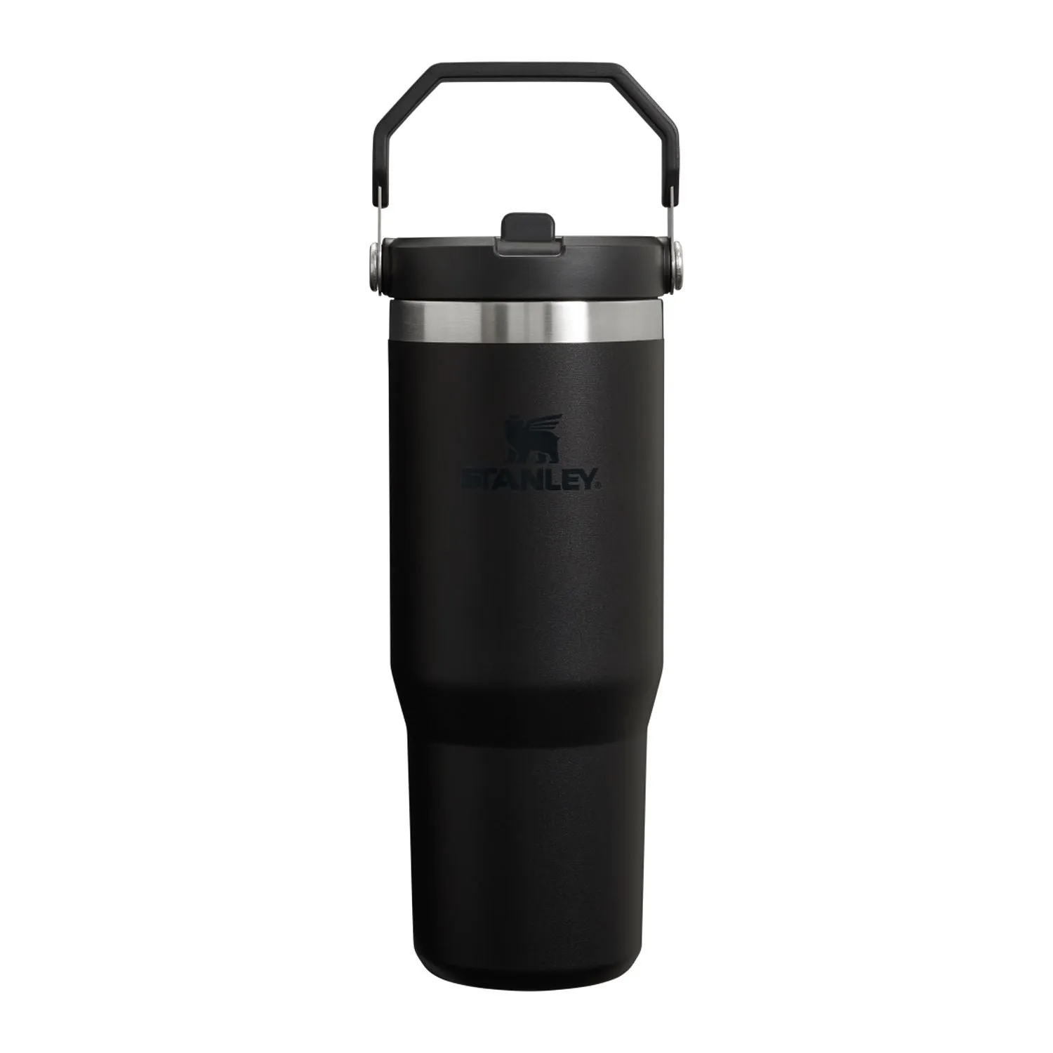 Stanley IceFlow Flip Straw 30oz Custom Tumblers, Black