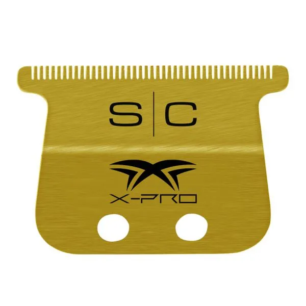 Stylecraft Fixed Gold Titanium X-Pro Wide Hair Trimmer Blade with Black Diamond Carbon DLC The One Cutter Set