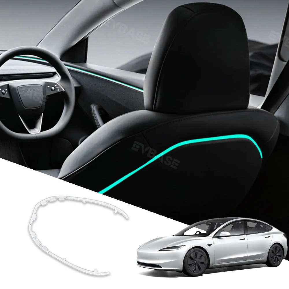 Tesla Model 3 Highland Backseat Ambient Lights Car Neon Light Interior EVBASE