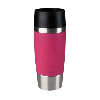 Travel, Mug 0.36L Raspberry Silver