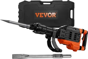 Vevor Demolition Jack Hammer with 2 Chisels 3500W 1900 BPM New