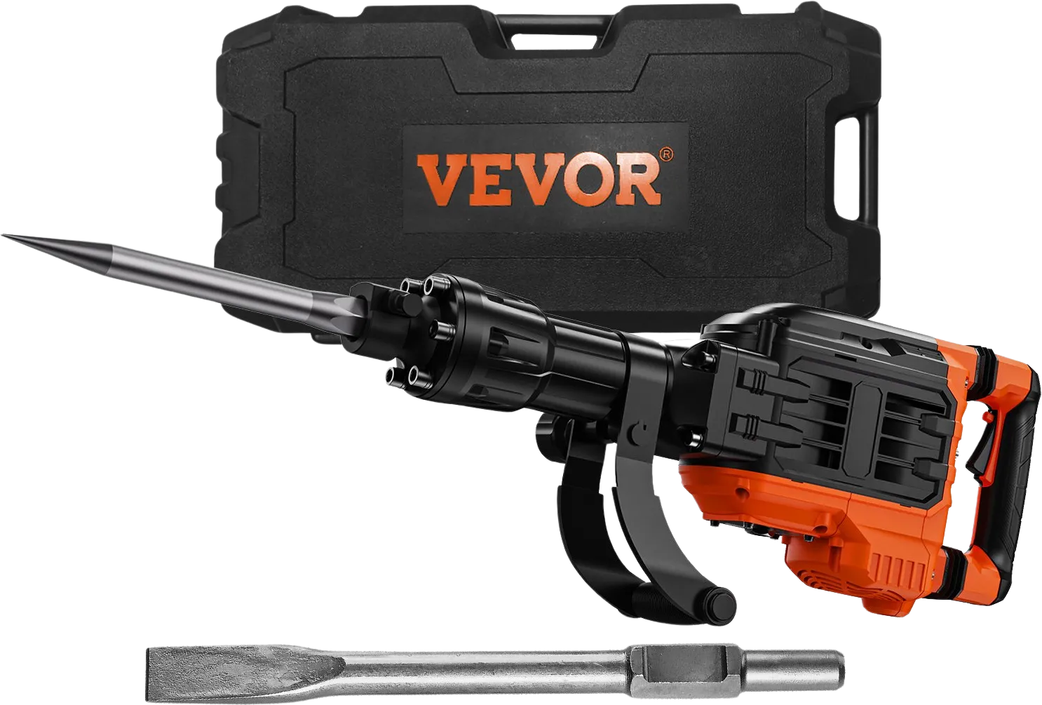 Vevor Demolition Jack Hammer with 2 Chisels 3500W 1900 BPM New