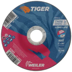 Weiler Tiger Cutting Wheel - 5" X .045" Type 27 57043