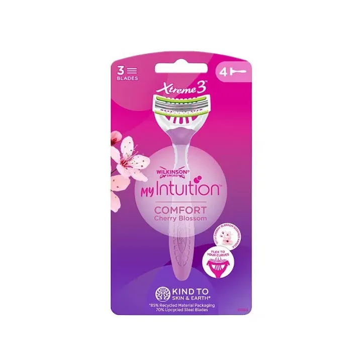 Wilkinson Sword My Intuition Xtreme 3 Comfort Disposable Razor (4 Pack)