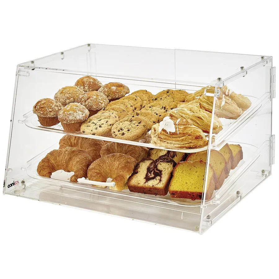 Winco Bakery Display Case 2 Tier - 21" x 18" x 12" - ADC-2