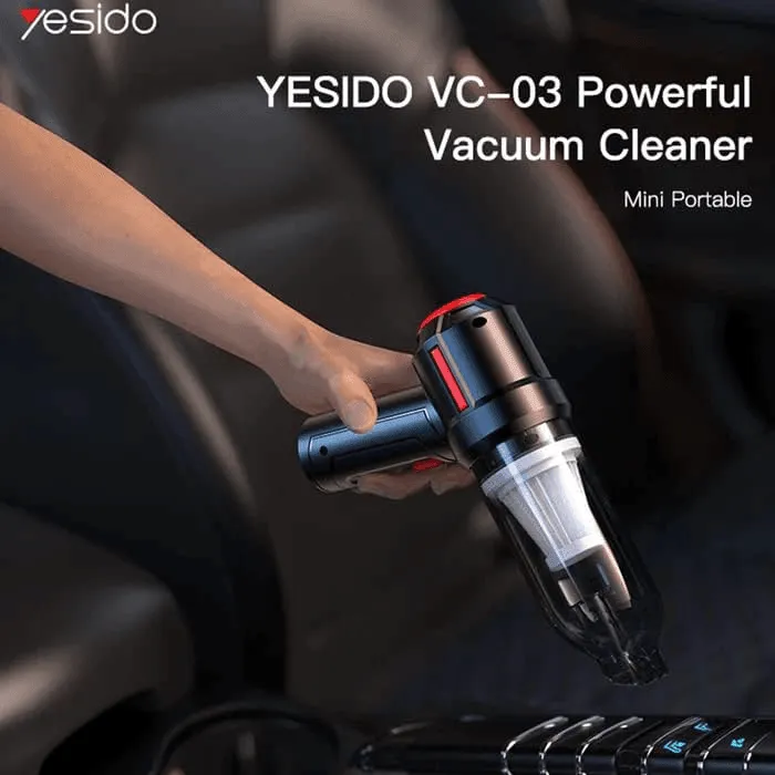 Yesido Wireless Mini Portable Vacuum Cleaner 4500Pa - VC03